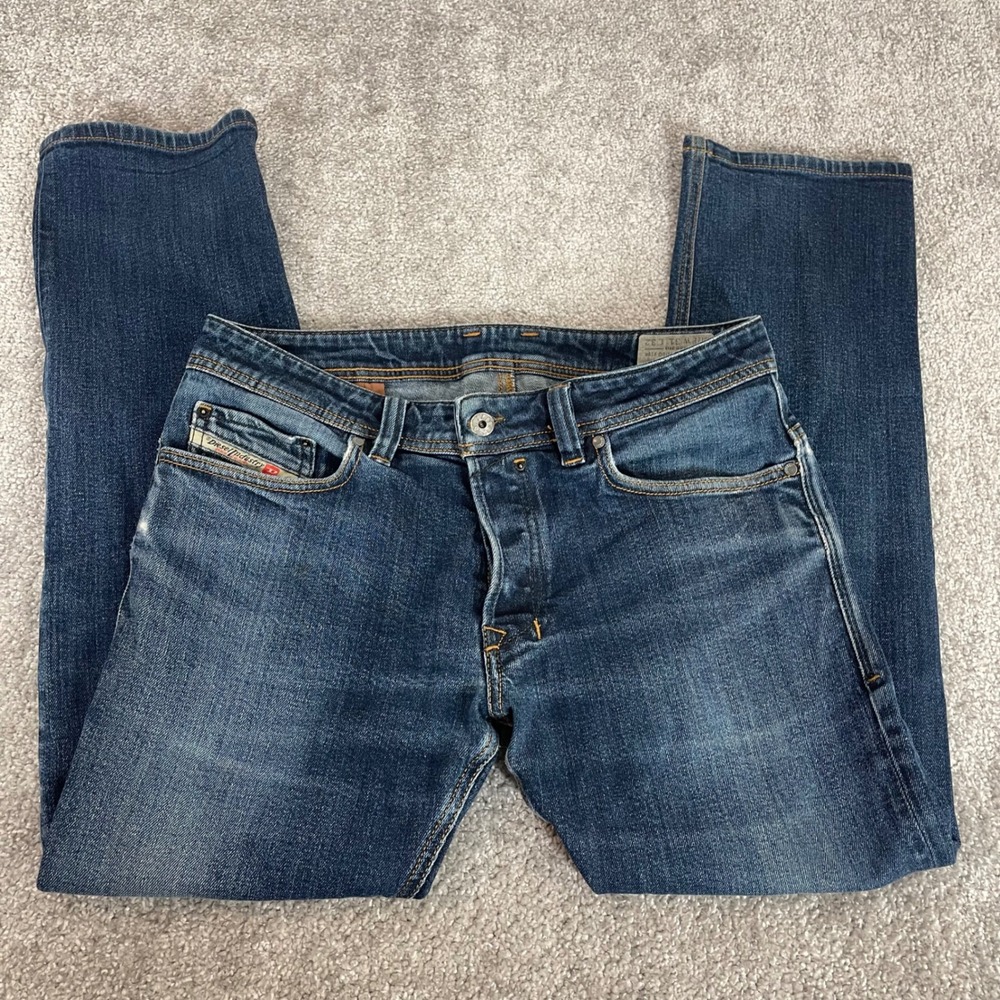 Diesel Jeans Mens 33 x 29 Safado Slim Straight Dark Wash Y2K Street (Sz Tag 31)